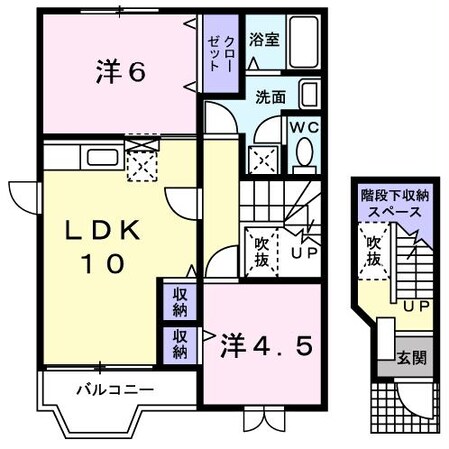 フラワー欠間の物件間取画像